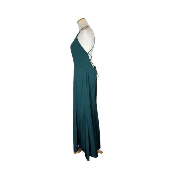 Jenny Yoo Collection Size 10 Green Dress Gown Strappy Tie Back - Picture 8 of 11